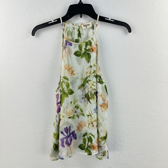 Show Me Your Mumu Split Back Halter Tank Cami Womens S Floral‎ Open - Picture 1 of 7